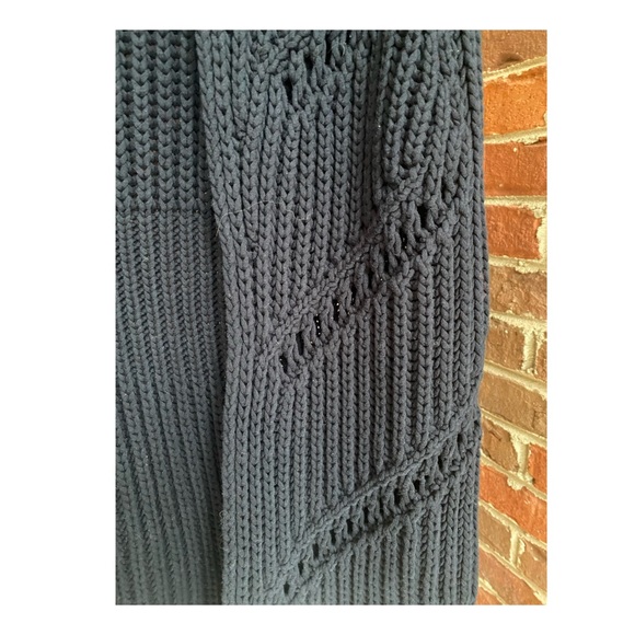 NWOT Anthropologie Maeve Longline Sweater Vest Cardigan in Navy & White XS/S - Picture 4 of 8